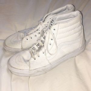 White High Top Vans